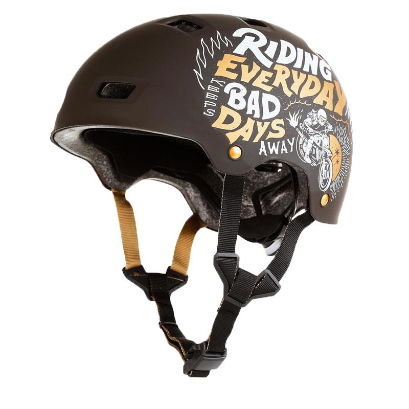 【花花小妹】迪卡儂頭盔兒童青少年成人男女生輪滑滑板專業運動護具安全帽IVS3