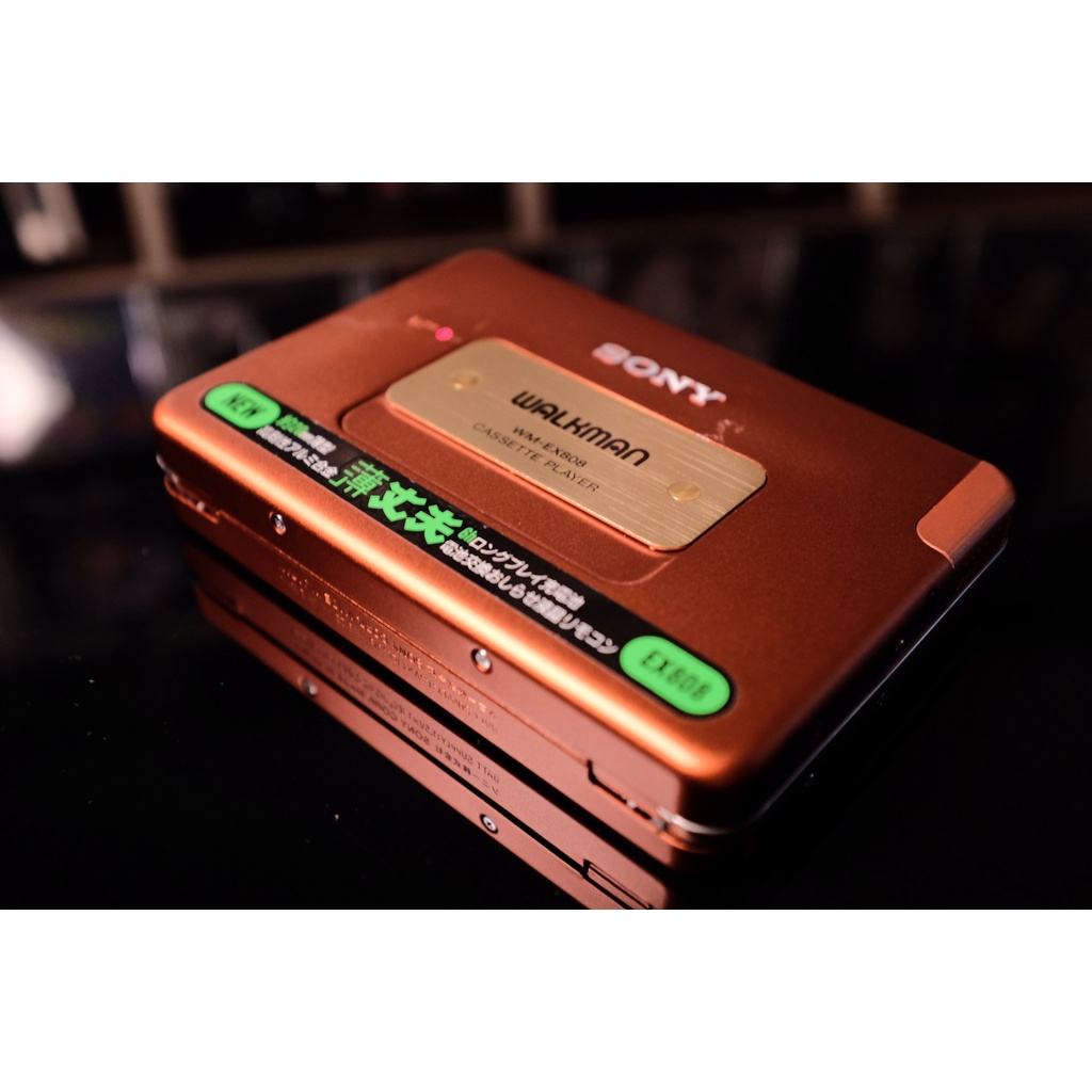 SONY WM EX-808 薄丈夫 卡帶隨身聽 稀有橘色 功能全正常