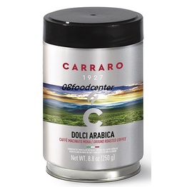 【義大利 Carraro】DOLCI 100%阿拉比卡 研磨咖啡粉(250g)