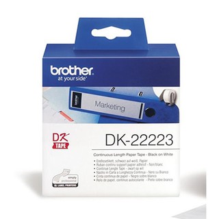 BROTHER DK-22223原廠連續標籤帶 50mm 白底黑字 耐久型紙質(2入裝)
