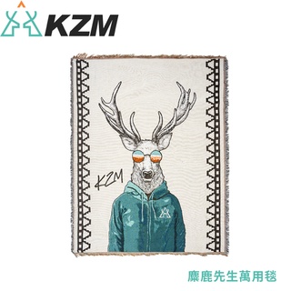 【KAZMI 韓國 KZM 麋鹿先生萬用毯1.8kg】K21T3Z09/蓋毯/地墊/野餐墊/登山露營