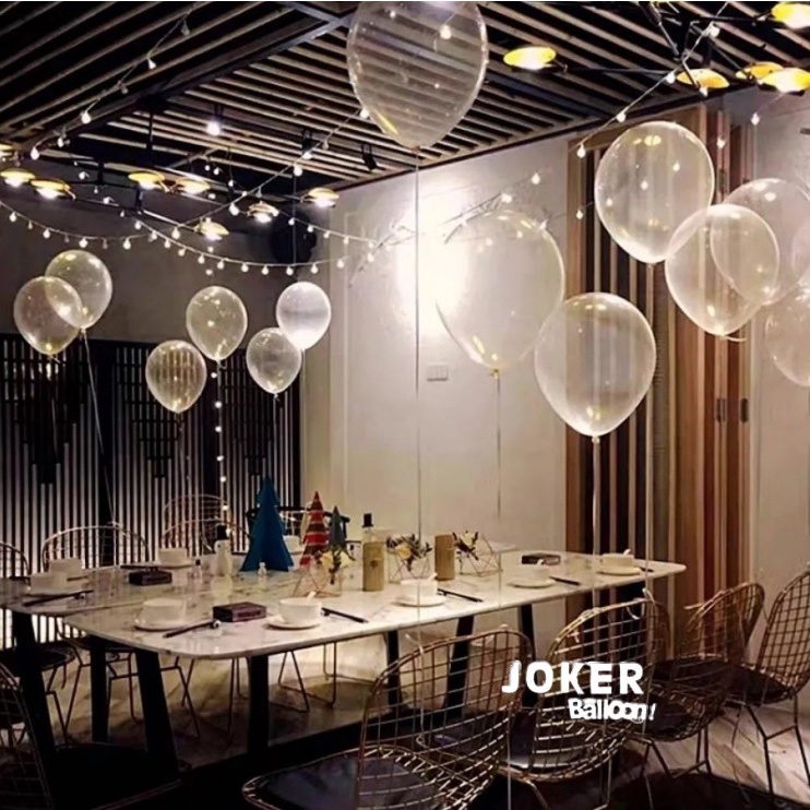 【Joker Balloon】透明氣球5吋10吋12吋18吋36吋圆形氣球 6吋12吋連結球【歡樂揪客】