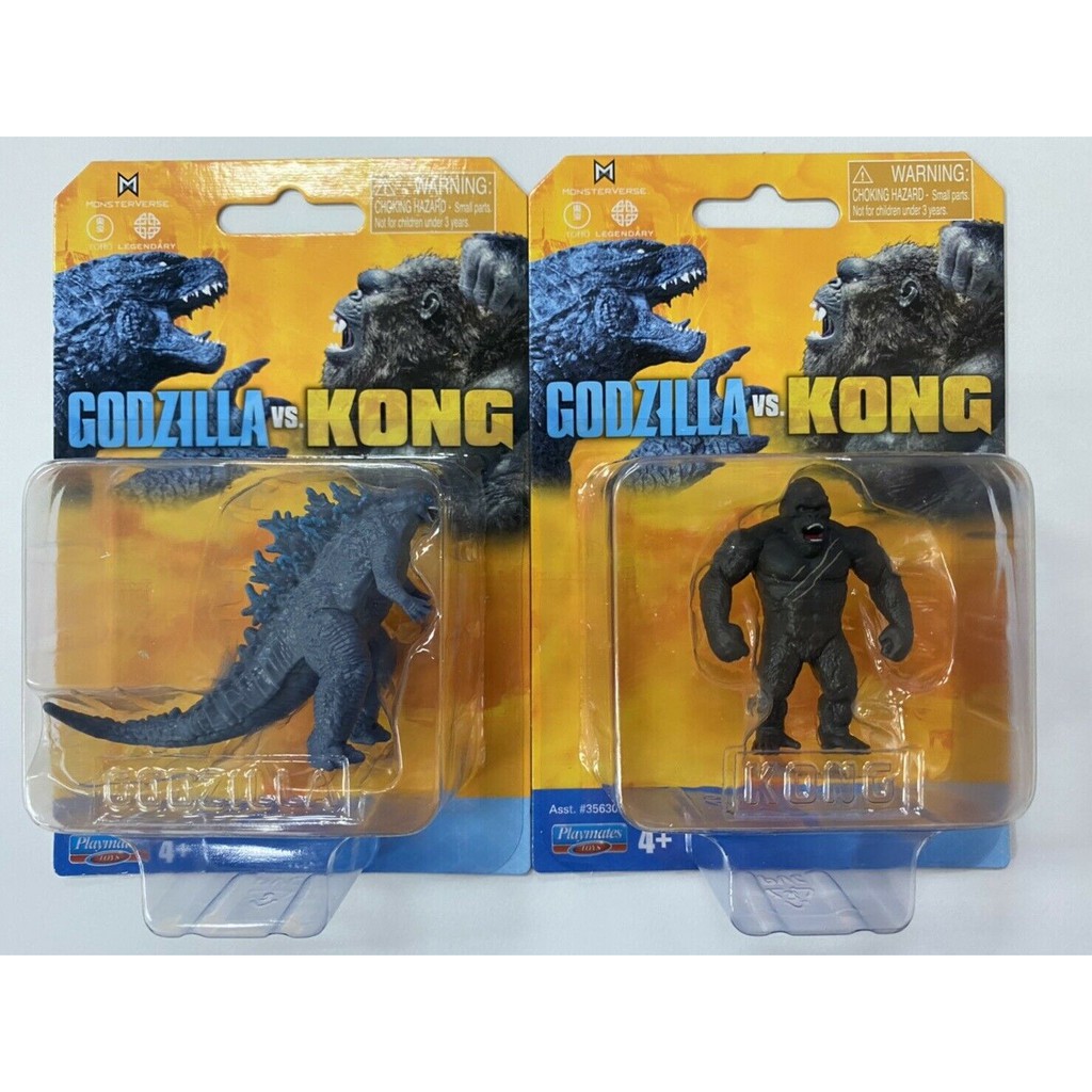 【超萌行銷】  代理版 PLAYMATES  哥吉拉大戰金剛 哥吉拉 金剛 2吋 迷你吊卡