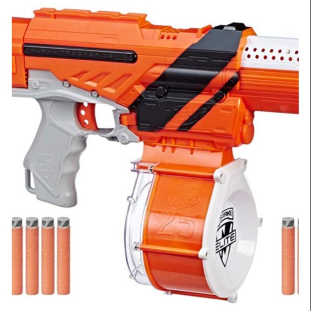 罕有全新 NERF ACCUTROOPER 白色 25發 彈鼓 彈匣