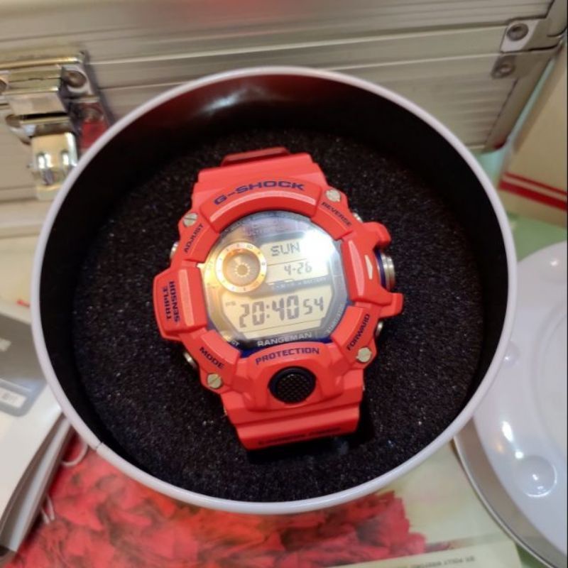 CASIO G-SHOCK GW-9400FBJ-4JR 神戶市消防局 聯名 限量 電波貓
