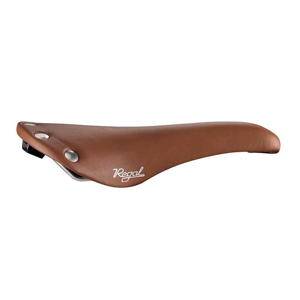 【Selle San marco】坐墊 REGAL FULL-FIT 棕/銀鉚釘 SMOOTH LEATHER  495