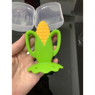 （9成新特價🤩）日本 Richell 利其爾 咬咬固齒器 (附盒) 玉米固齒器❤️寶寶的最愛 安全好玩 3m+