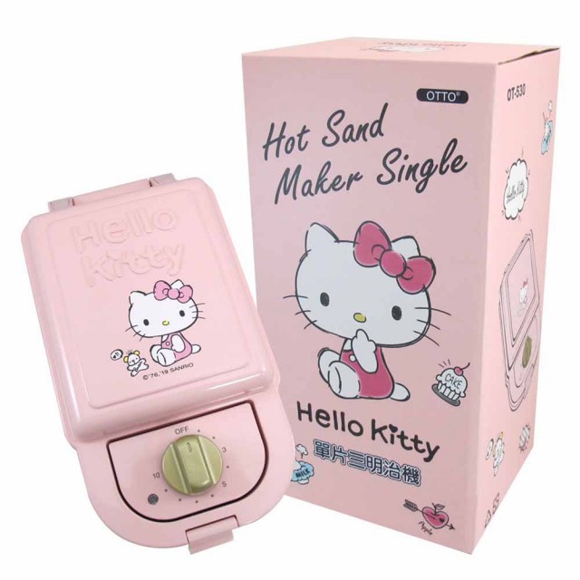Hello Kitty 輕食主張-單片熱壓三明治機/鬆餅機