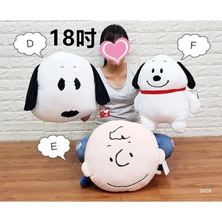 全新正版 查理布朗抱枕 史努比靠枕 史奴比午安枕 snoopy車用枕 查理布朗 可愛史努比 查理布朗 史努比娃娃