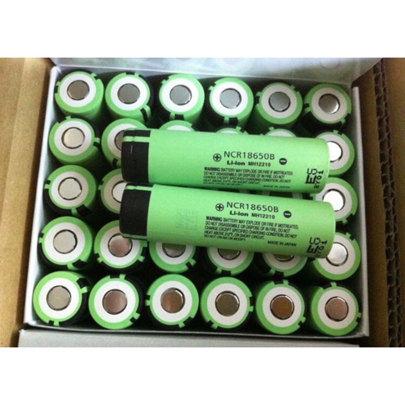 [全網最低價正品買二送電池盒］日本Panasonic松下 NCR18650B 3400mAh鋰電池平頭 行動電源電動工具