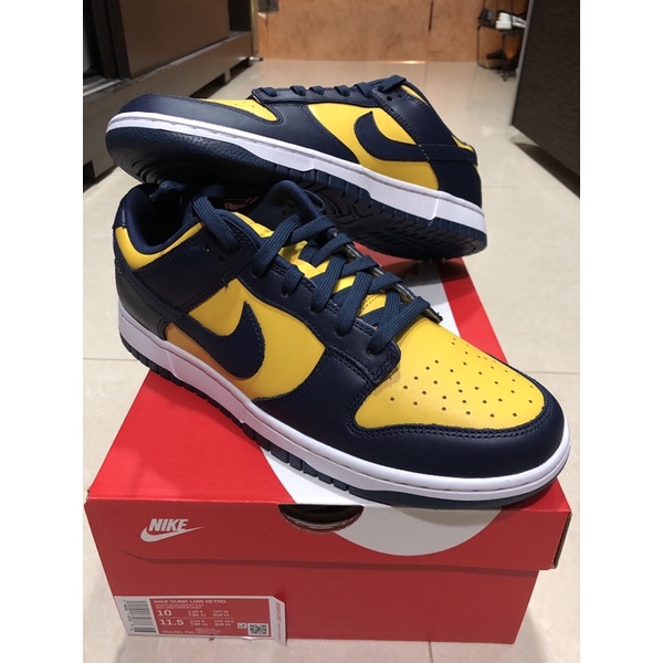 *Hype Chamber 保證全新正品 Nike Dunk Low Retro Michigan 密西根 低筒 10號