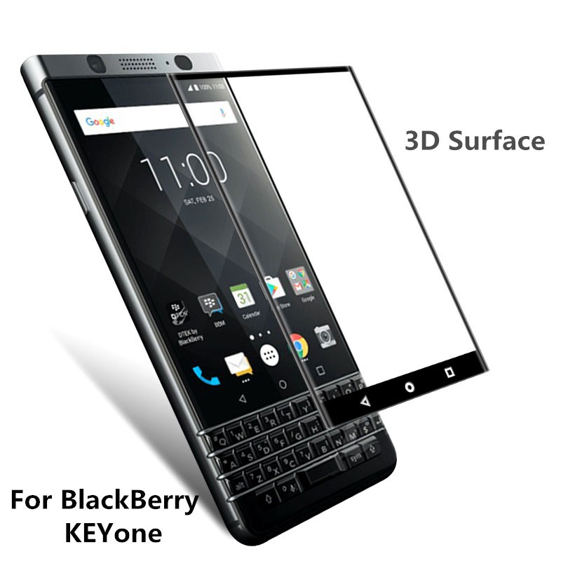 三維鋼化玻璃黑莓 keyone 鋼化屏幕