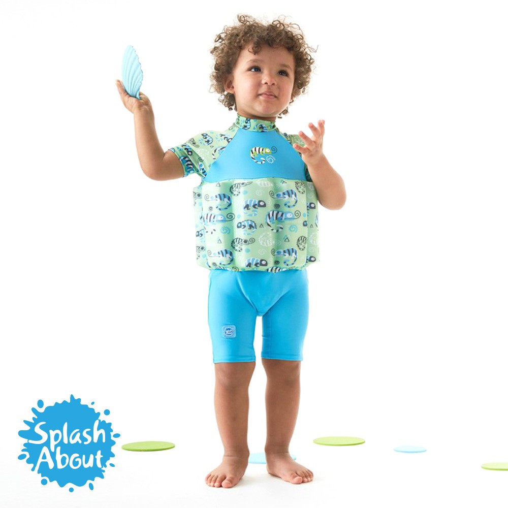 潑寶UV FloatSuit 兒童防曬浮力泳衣-國王變色龍| 蝦皮購物