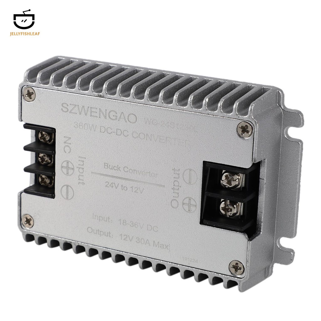 ﹍✆Szwengao 24V至12V 30A 360W穩壓器DC-DC降壓轉換器電源，用於汽車卡車太陽能