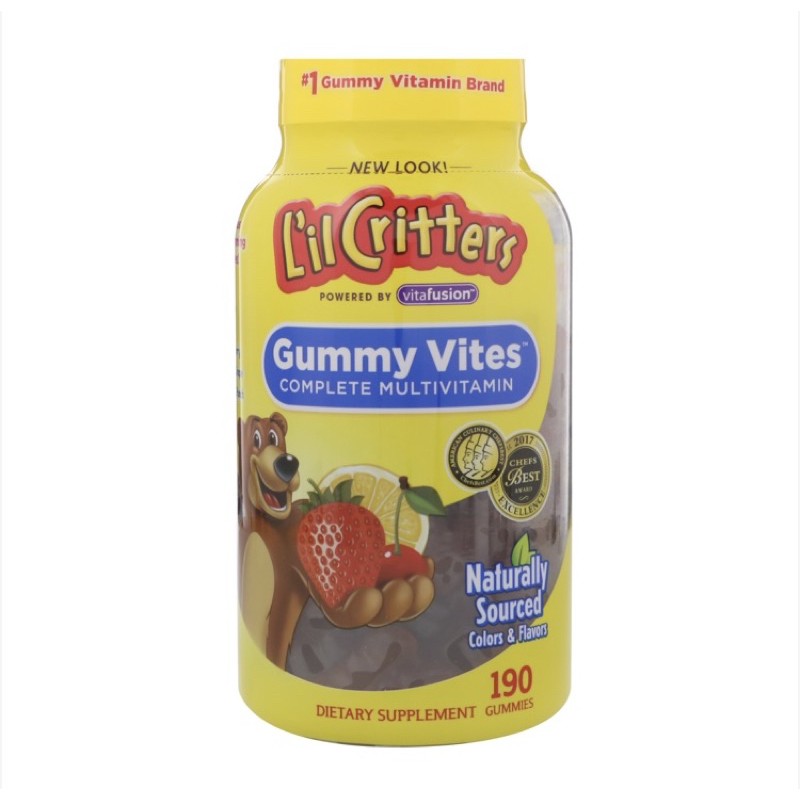 （現貨在台）~美國🇺🇸LilCritters 兒童綜合維他命軟糖 190顆