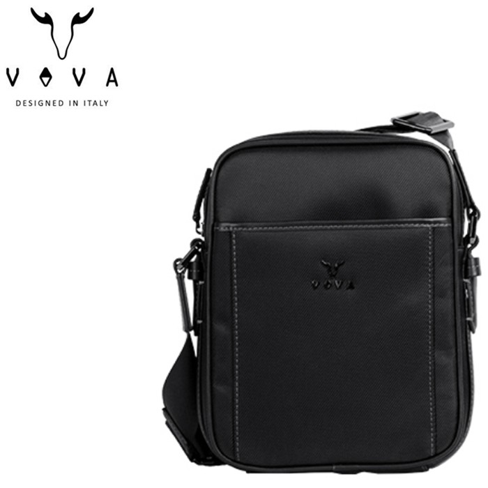 VOVA 羅馬系列直式斜背包/側背包 VA115S05BK 簡約黑
