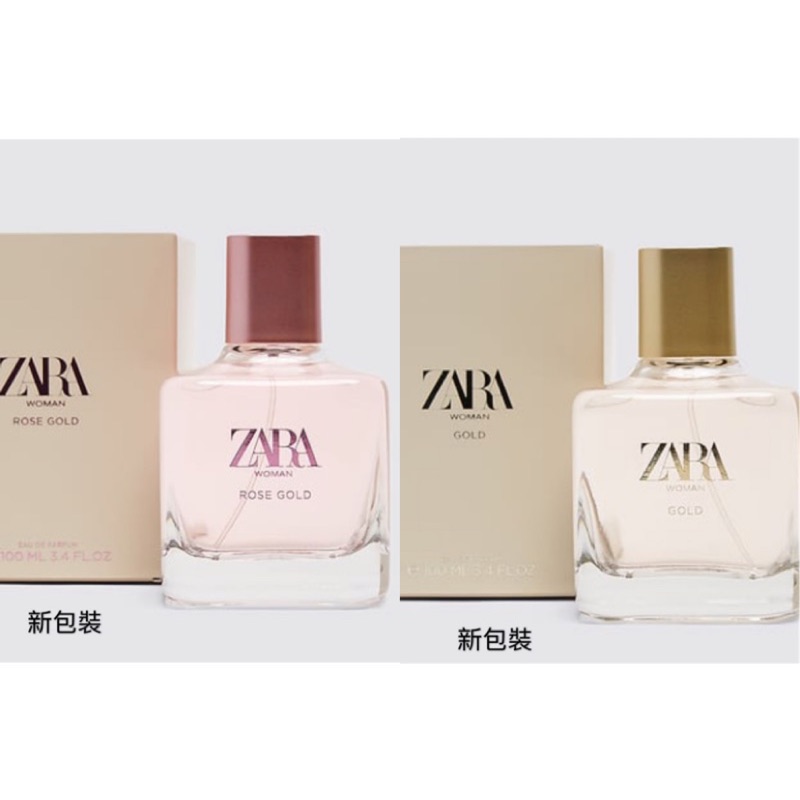 香水 Zara Woman Rose Gold Gold Perfume 100ml 香水女香zara香水正品