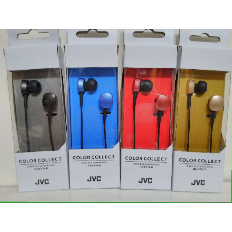 16號倉庫 Jvc 入耳式霧感金屬耳機ha Fx14 B 藍 黑 紅 金市價399 元顏色隨機出貨 蝦皮購物