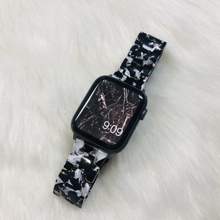 iWatch表帶6/se/5/4/3代蘋果手錶表帶透明果凍冰川全透明apple watch44/40mm樹脂個性原創表帶