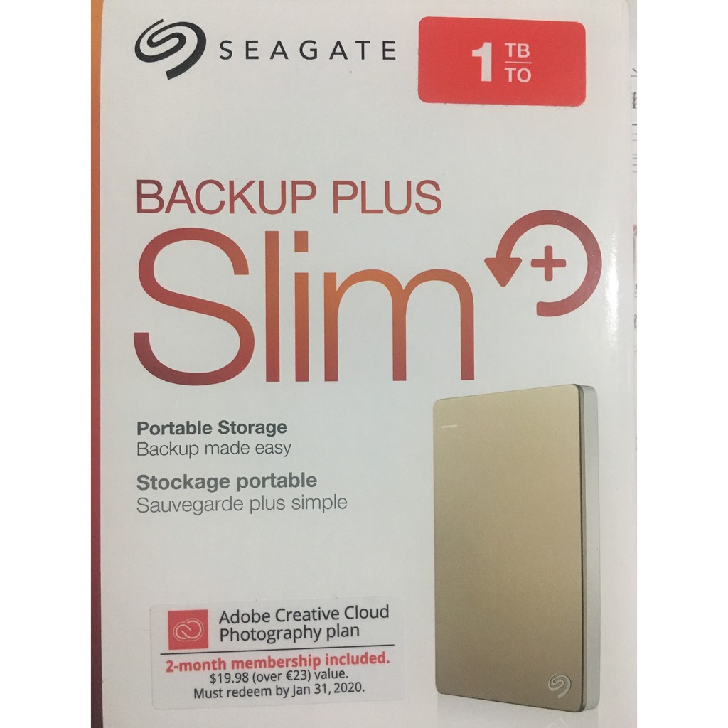 Seagate 希捷 Backup Plus Slim 1TB 2.5吋 USB3.0 外接式硬碟