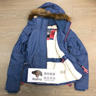 跩狗嚴選 極度乾燥 Superdry Attacker 女款 攻擊者 牛仔藍 藍灰 風衣 外套 防風 加厚刷毛保暖