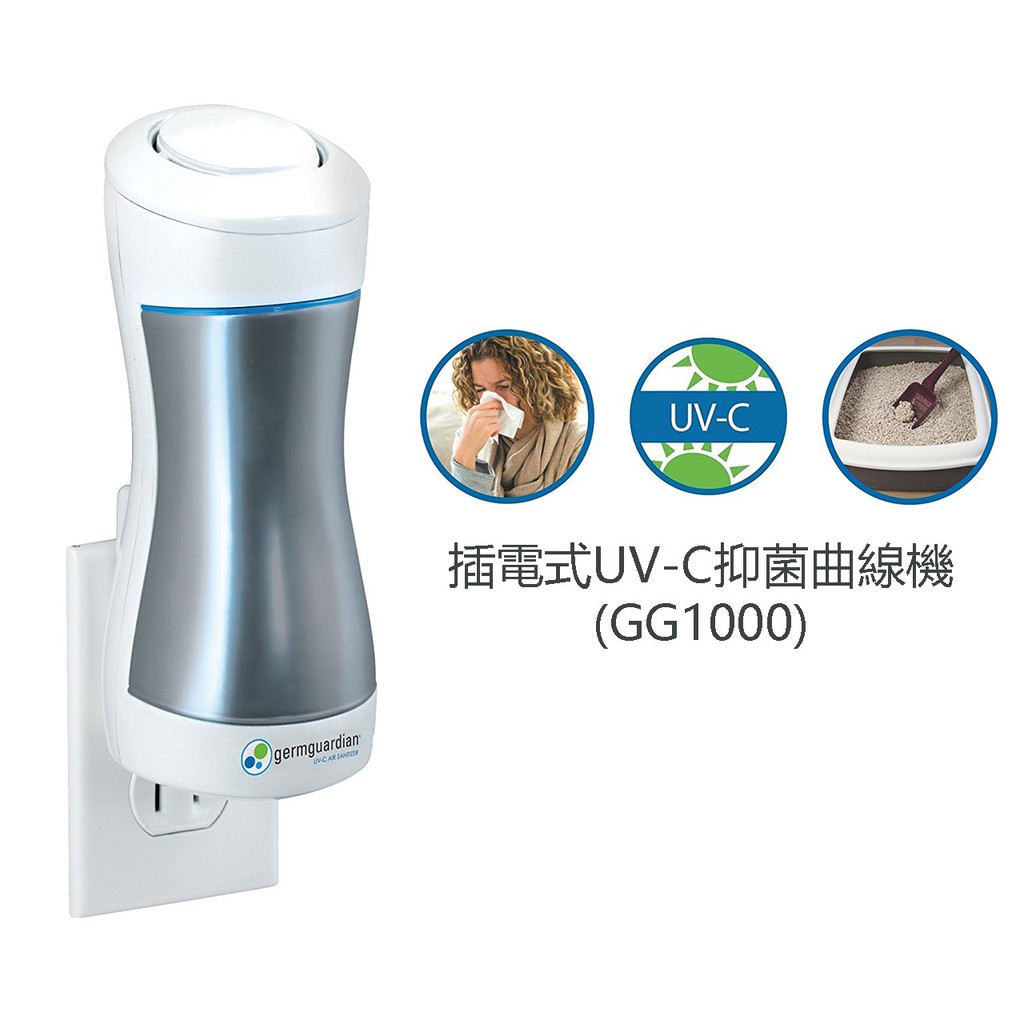 * Germ Guardian 插電式UV-C殺菌曲線機(GG1000) 空氣機 殺菌機 紫外線 空氣殺菌機