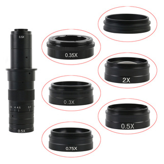 10A鏡頭物鏡 單筒頻道顯微鏡0.3X 0.35X 0.5X 0.75X減倍鏡 2X物鏡