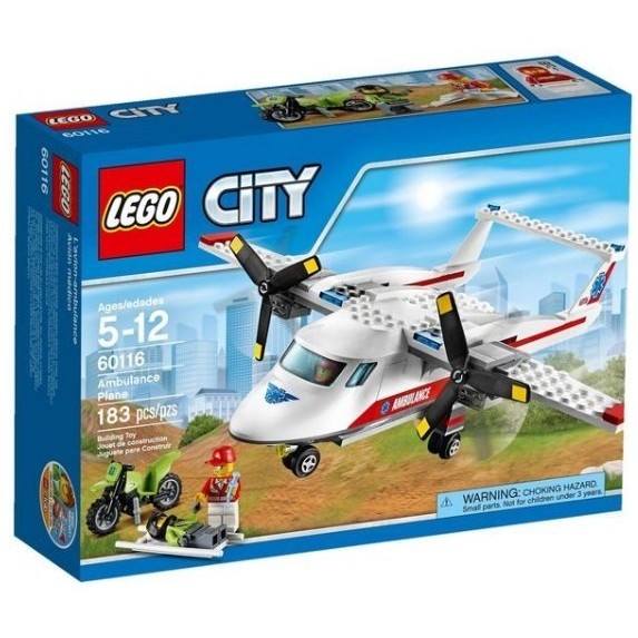 郁峰模型 ~ LEGO/樂高積木 ~ CITY 城市系列 60116 救護飛機