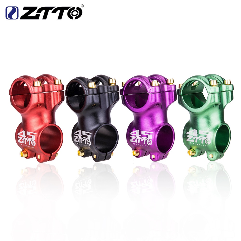 Ztto 自行車 MTB 7 度 45mm 把立 31.8mm 輕量紫綠黑紅公路自行車 Gravel Short 高強度