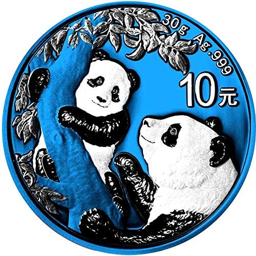 預購 - 2021中國-熊貓-太空藍版-30克銀幣