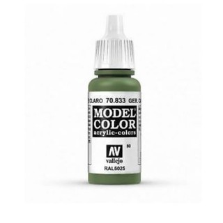 Acrylicos Vallejo 模型色彩 Model Color 080 70833 德國迷彩亮綠色 17ml
