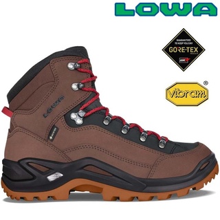 Lowa Renegade GTX Mid 男款 中筒防水健行鞋/登山鞋 LW310945 4740 木棕/紅