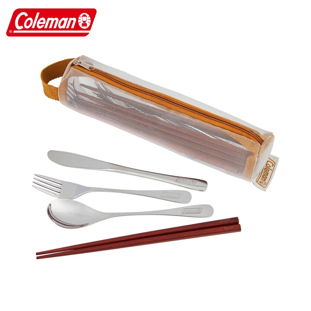 美國Coleman│CM-38932 四人份不鏽鋼食器組 | 四人份 | 不鏽鋼餐具 | 輕便攜帶