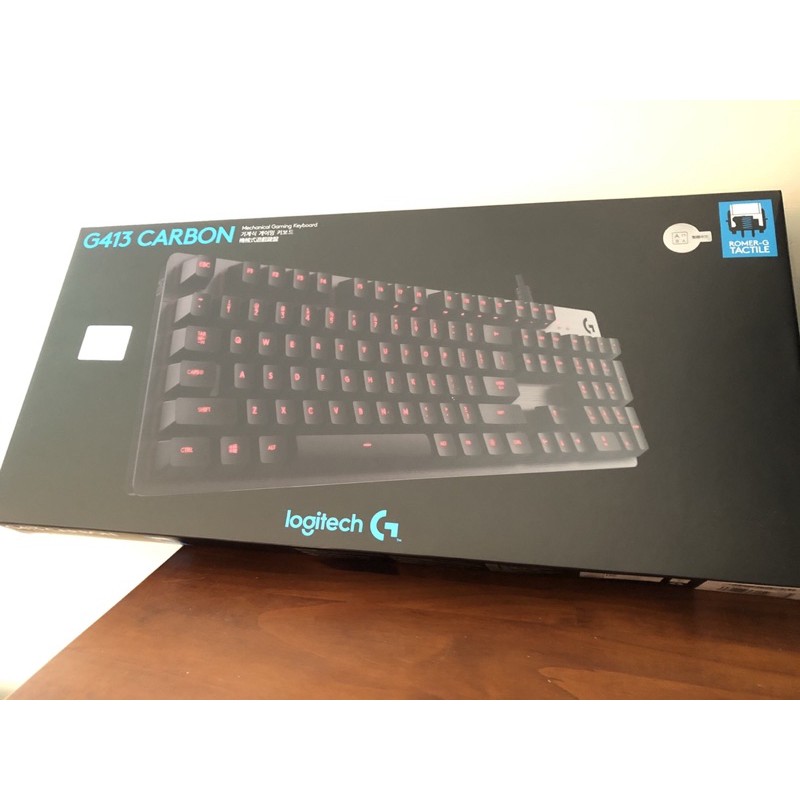 Logitech羅技g413 機械式遊戲鍵盤 Romer G軸 中文 黑紅 鍵盤 一年保固 蝦皮購物
