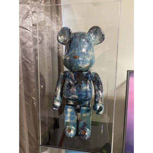 現貨！Be@rbrick bearbrick 庫柏力克熊 積木熊 暴力熊 一體式1000%  一體成型 壓克力展示盒