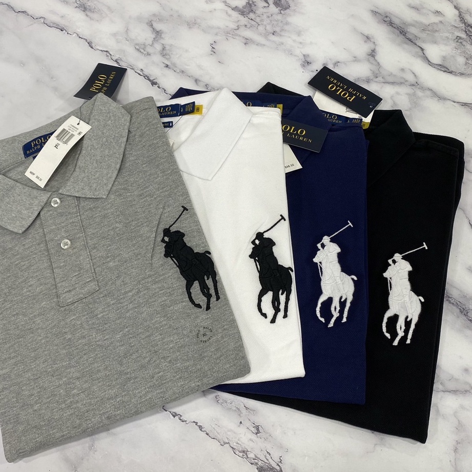 POLO Ralph Lauren 稀有金馬 成人版 polo大馬  POLO衫 雙扣 修身版  男生款