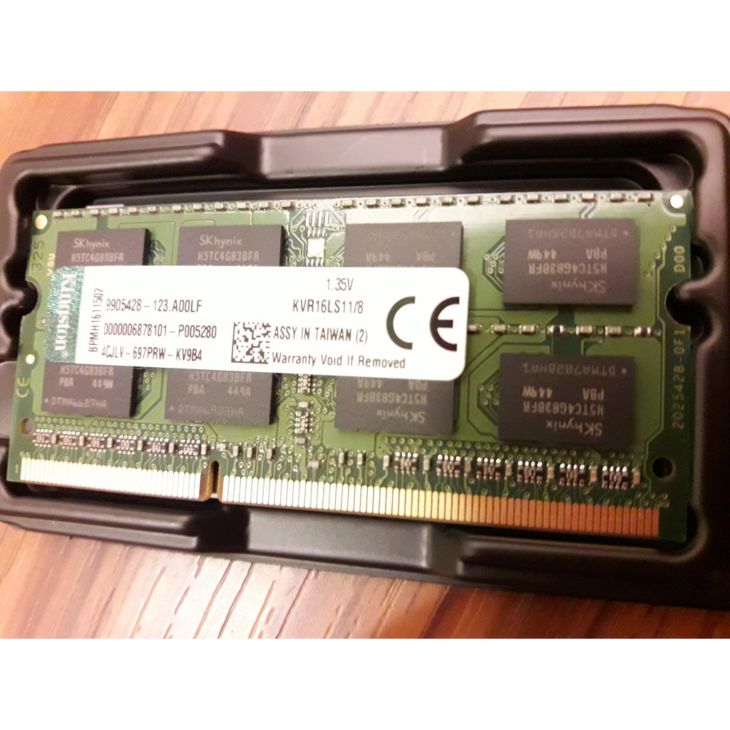 終身保固 Kingston 金士頓 DDR3 1600 8G 筆電記憶體 RAM SO-DIMM Apple