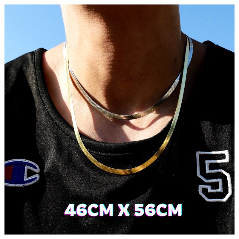 進口正品 美國 King Ice / Herringbone Chain 蛇扁鍊 鎖骨鏈 925純銀kingice