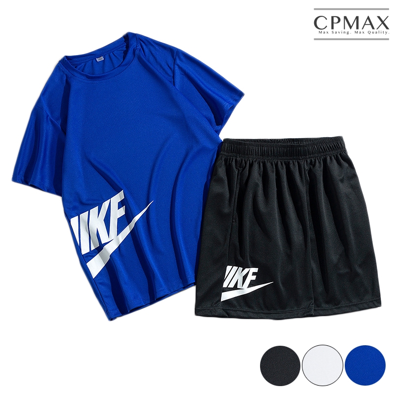 CPMAX休閒運動套裝 運動上衣 運動短褲 大尺碼運動服 運動兩件式套裝 運動服套裝 大尺碼運動套裝 短袖套裝【O69】