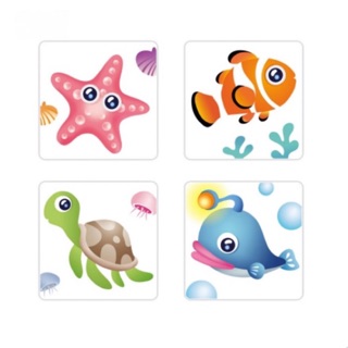 3M防滑貼片 浴室防滑貼片 全新 植物 動物 可愛動物 海洋生物 海洋 單片販售