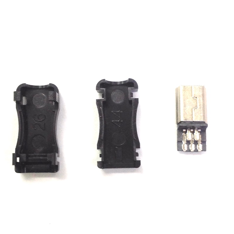 【浩洋電子】Mini 5P USB 三件式接線公頭 Mini USB焊接公頭《莆洋 0757》