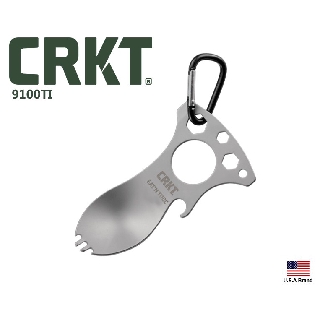 美國CRKT多功能餐具EAT'N TOOL Titanium灰鈦版【CRKT9100Ti】