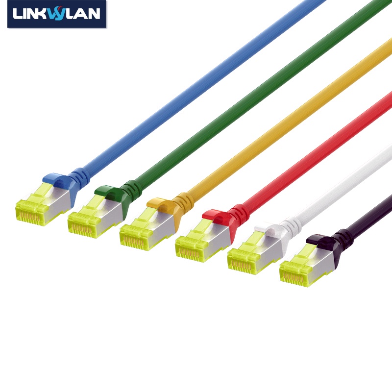 Linkwylan 10G CAT6A S / FTP 網絡 RJ45 跳線屏蔽 LSOH 以太網 Cat 6A 無障礙