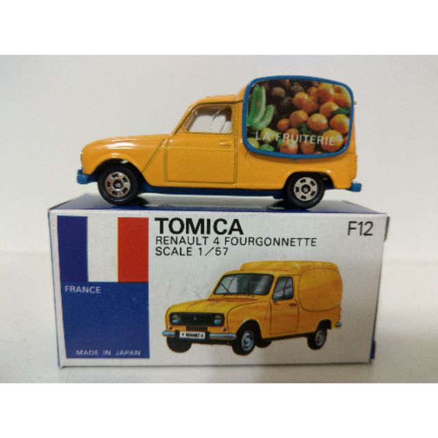 TOMY TOMICA 早期 藍盒 F12-2-2 RENAULT  4  FOURGONNETTE 日本製