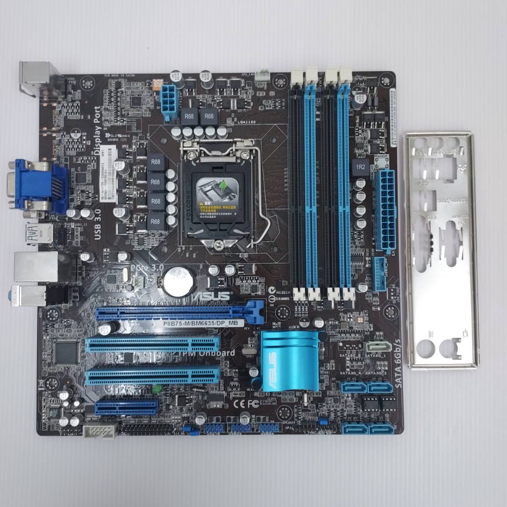 【主機板】ASUS 華碩 P8B75-M/BM6635/DP_MB(REV.1.02) 1155腳位(附擋板)