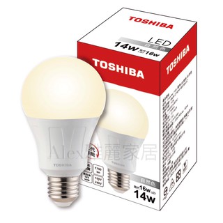 特價【Alex】TOSHIBA 東芝 高效廣角 LED 14W 燈泡 光曜三代 9.5W 高效節能 燈泡 全電壓