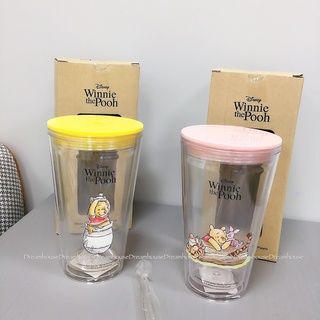 韓國帶回 韓國製 迪士尼 小熊維尼 維尼 跳跳虎 小豬 環保杯 咖啡杯 隨身杯 杯子 水壺 冷水杯 附吸管