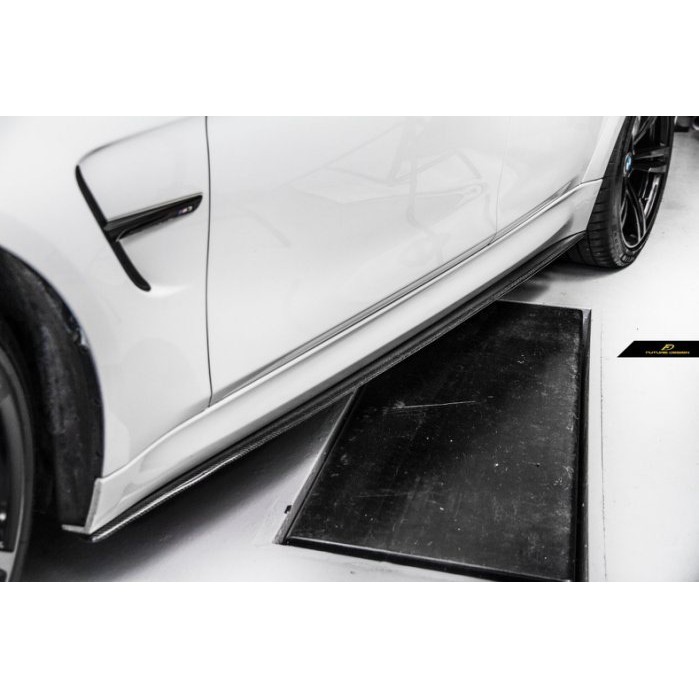 【Future_Design】BMW F30 F80 M3 專用 P款 抽真空 碳纖維 卡夢 側裙定風翼 現貨