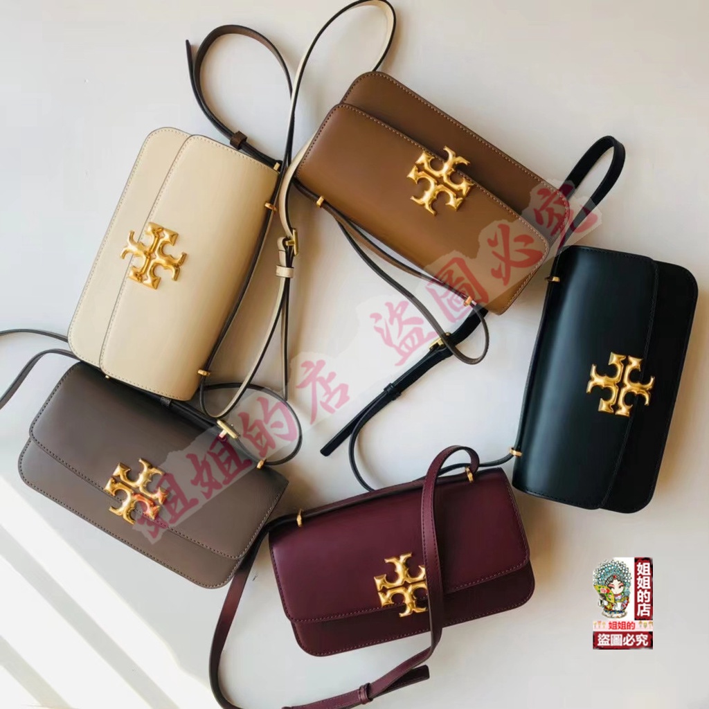 夯TORY BURCH 湯麗柏琦TB Eleanor包側背包斜背包肩背包斜跨包信封包單肩包斜挎包意大利皮革金磚包風琴包