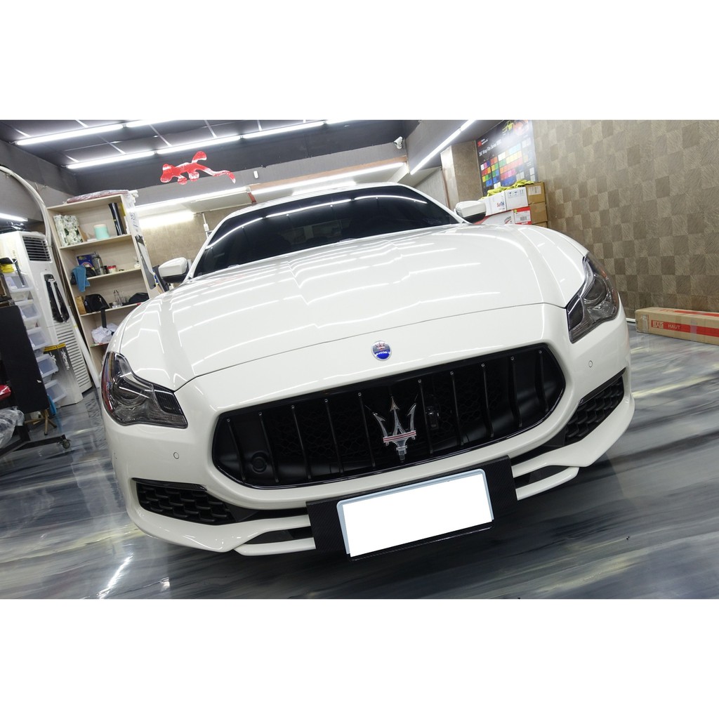 瑪莎拉蒂 Maserati Quattroporte SQ4 夜色套件 全車鍍鉻貼膜 水箱罩貼膜 B柱貼膜 Ghibli